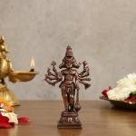 Pure Copper Standing Panchmukhi Hanuman Ji Idol 4.5" | Divine Representation | 249g Spiritual Space Enhancer | 3" Width, 2" Depth | Sacred Presence